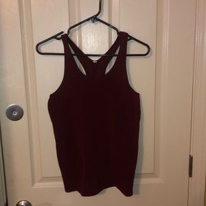 Lululemon burgundy tank top NBW